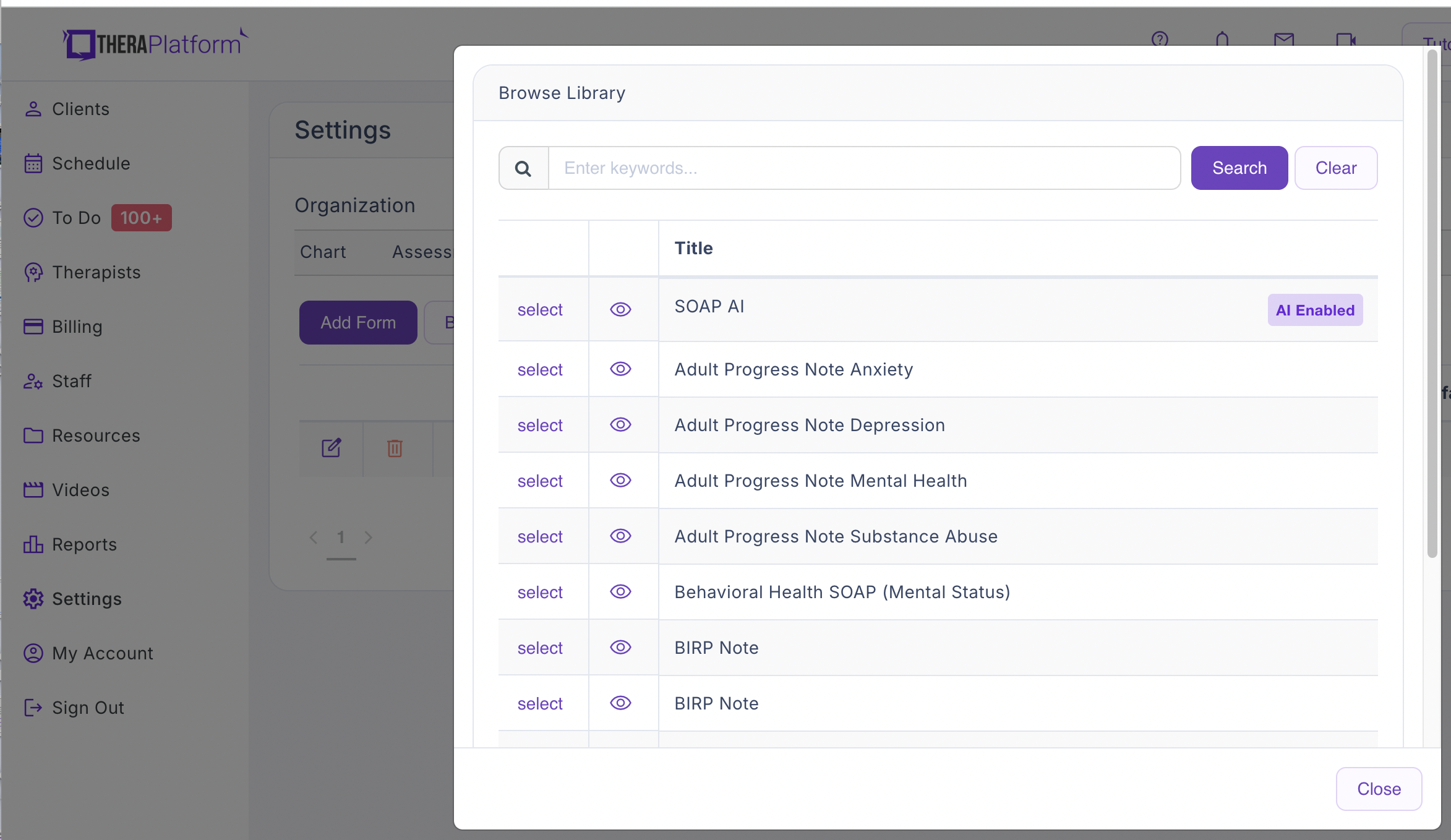 AI Notes on TheraPlatform – TheraPlatform